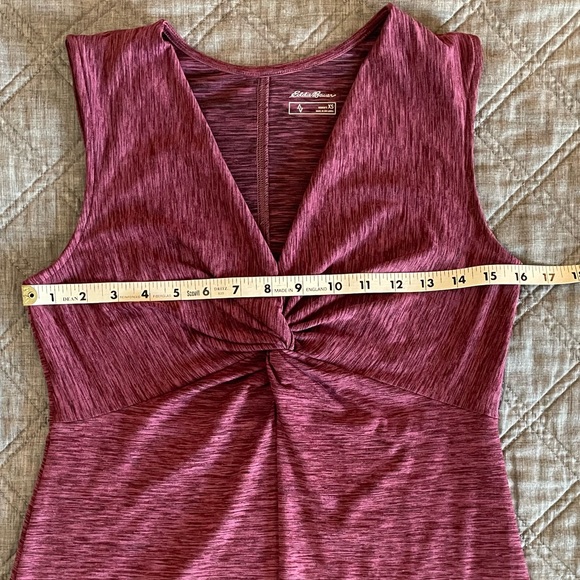 Eddie Bauer Travex Aster Tie The Knot Dress in Space Dye Red, Women’s XS - Picture 6 of 9